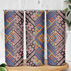Tuvaluan and New Zealand Culture Skinny Tumbler The Art of Kolose and Taniko - Aussie Hoodie