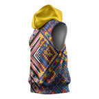 Tuvaluan and New Zealand Culture Sleeveless Hoodie The Art of Kolose and Taniko - Aussie Hoodie