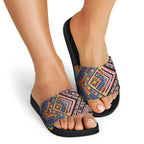 Tuvaluan and New Zealand Culture Slide Sandals The Art of Kolose and Taniko - Aussie Hoodie