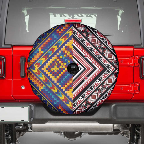 Tuvaluan and New Zealand Culture Spare Tire Cover The Art of Kolose and Taniko - Aussie Hoodie