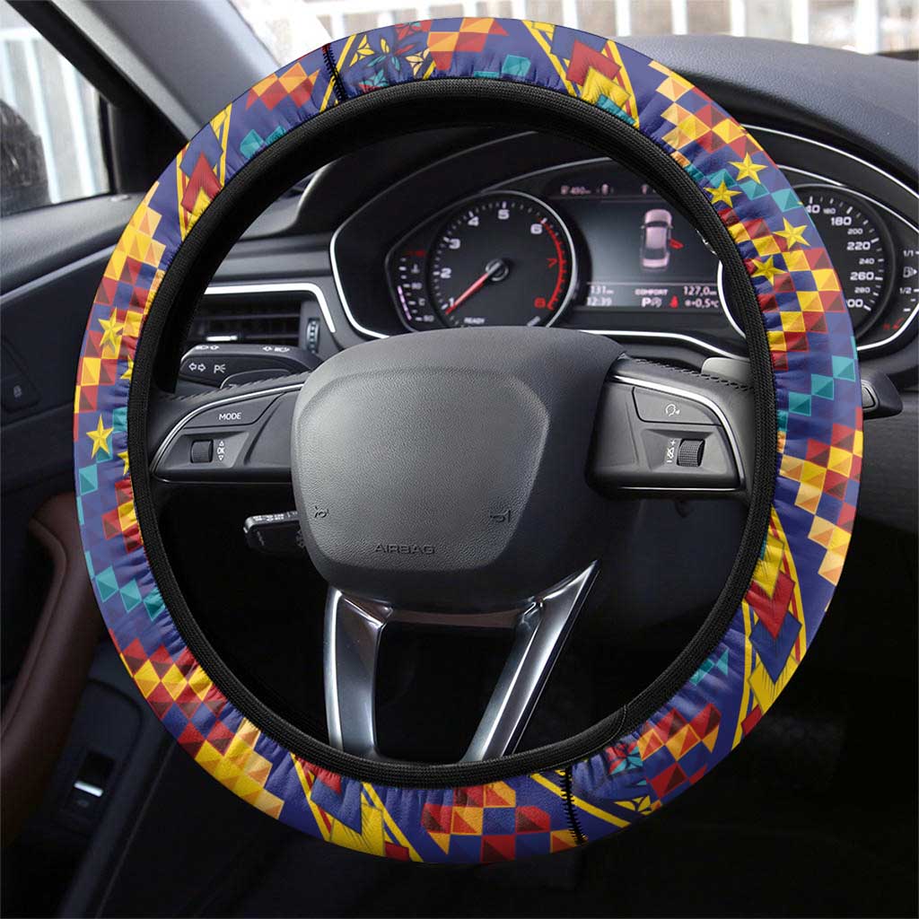 Tuvaluan and New Zealand Culture Steering Wheel Cover The Art of Kolose and Taniko - Aussie Hoodie