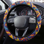 Tuvaluan and New Zealand Culture Steering Wheel Cover The Art of Kolose and Taniko - Aussie Hoodie