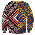 Tuvaluan and New Zealand Culture Sweatshirt The Art of Kolose and Taniko - Aussie Hoodie