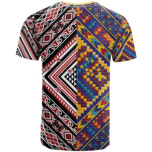 Tuvaluan and New Zealand Culture T Shirt The Art of Kolose and Taniko - Aussie Hoodie