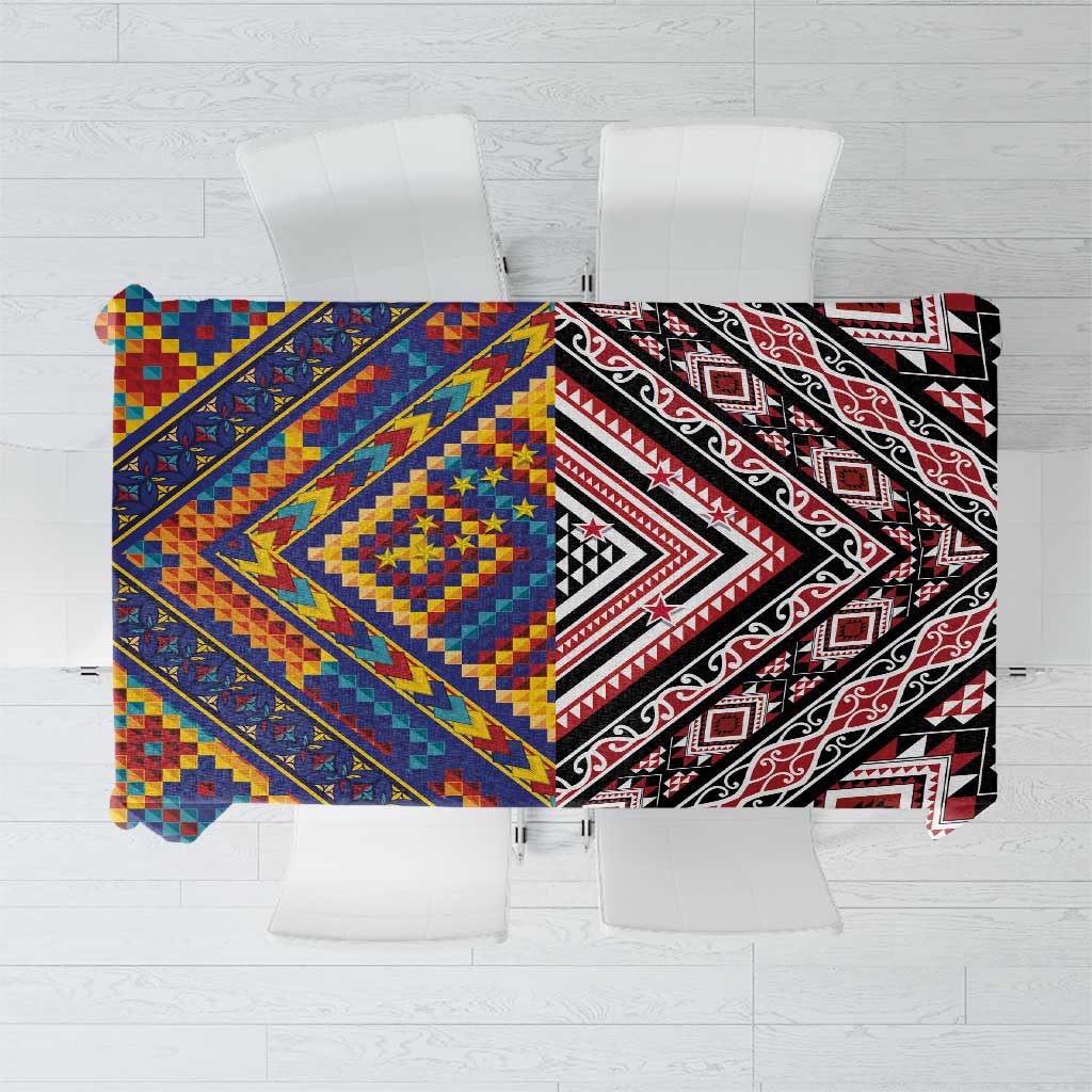 Tuvaluan and New Zealand Culture Tablecloth The Art of Kolose and Taniko - Aussie Hoodie
