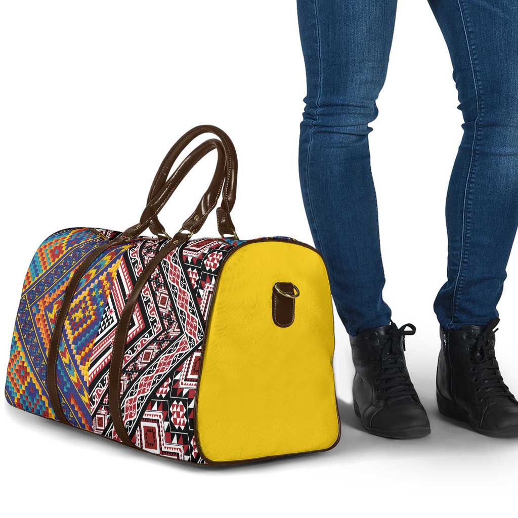 Tuvaluan and New Zealand Culture Travel Bag The Art of Kolose and Taniko - Aussie Hoodie