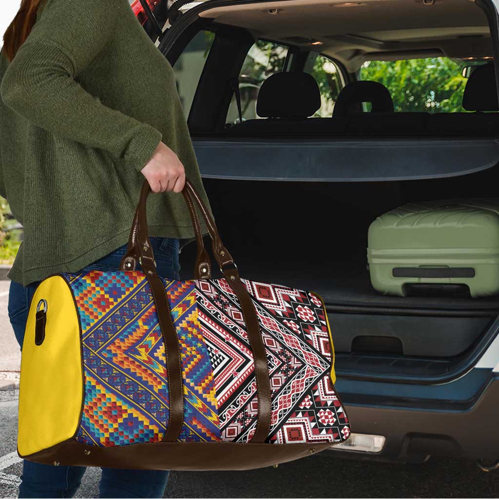 Tuvaluan and New Zealand Culture Travel Bag The Art of Kolose and Taniko - Aussie Hoodie