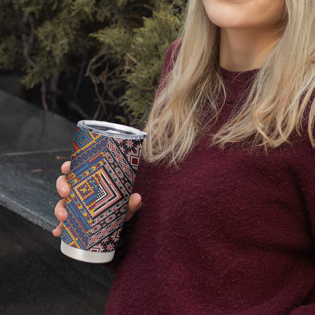 Tuvaluan and New Zealand Culture Tumbler Cup The Art of Kolose and Taniko - Aussie Hoodie