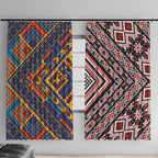 Tuvaluan and New Zealand Culture Window Curtain The Art of Kolose and Taniko - Aussie Hoodie