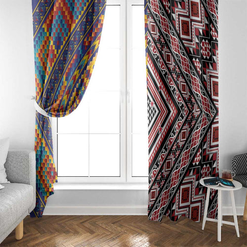 Tuvaluan and New Zealand Culture Window Curtain The Art of Kolose and Taniko - Aussie Hoodie