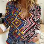 Tuvaluan and New Zealand Culture Women Casual Shirt The Art of Kolose and Taniko - Aussie Hoodie