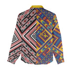 Tuvaluan and New Zealand Culture Women Casual Shirt The Art of Kolose and Taniko - Aussie Hoodie