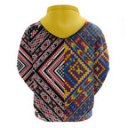 Tuvaluan and New Zealand Culture Zip Hoodie The Art of Kolose and Taniko - Aussie Hoodie