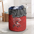 Aotearoa Toitu Te Tiriti Laundry Basket Taniwha Tribal Motifs