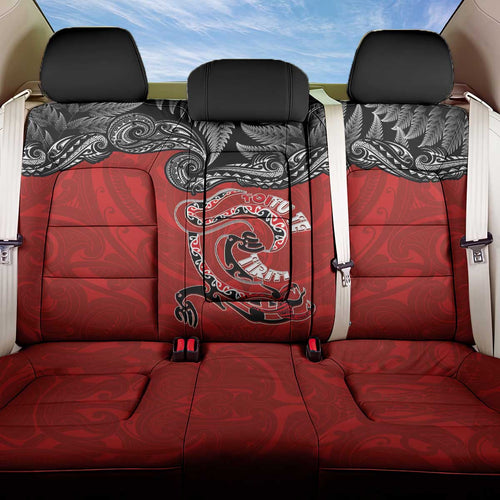 Aotearoa Toitu Te Tiriti Back Car Seat Cover Taniwha Tribal Motifs