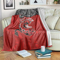 Aotearoa Toitu Te Tiriti Blanket Taniwha Tribal Motifs