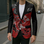 Personalised Aotearoa Toitu Te Tiriti Blazer Taniwha Tribal Motifs