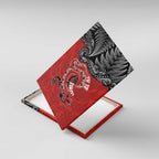 Aotearoa Toitu Te Tiriti Canvas Wall Art Taniwha Tribal Motifs