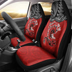 Aotearoa Toitu Te Tiriti Car Seat Cover Taniwha Tribal Motifs