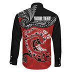 Personalised Aotearoa Toitu Te Tiriti Family Matching Mermaid Dress and Hawaiian Shirt Taniwha Tribal Motifs