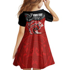 Personalised Aotearoa Toitu Te Tiriti Family Matching Tank Maxi Dress and Hawaiian Shirt Taniwha Tribal Motifs