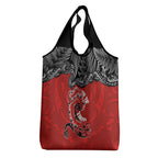 Aotearoa Toitu Te Tiriti Grocery Bag Taniwha Tribal Motifs