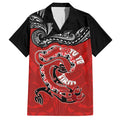 Personalised Aotearoa Toitu Te Tiriti Hawaiian Shirt Taniwha Tribal Motifs