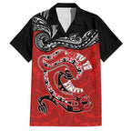 Personalised Aotearoa Toitu Te Tiriti Hawaiian Shirt Taniwha Tribal Motifs