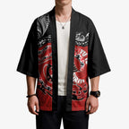 Personalised Aotearoa Toitu Te Tiriti Kimono Taniwha Tribal Motifs