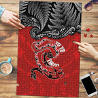 Aotearoa Toitu Te Tiriti Puzzle Taniwha Tribal Motifs
