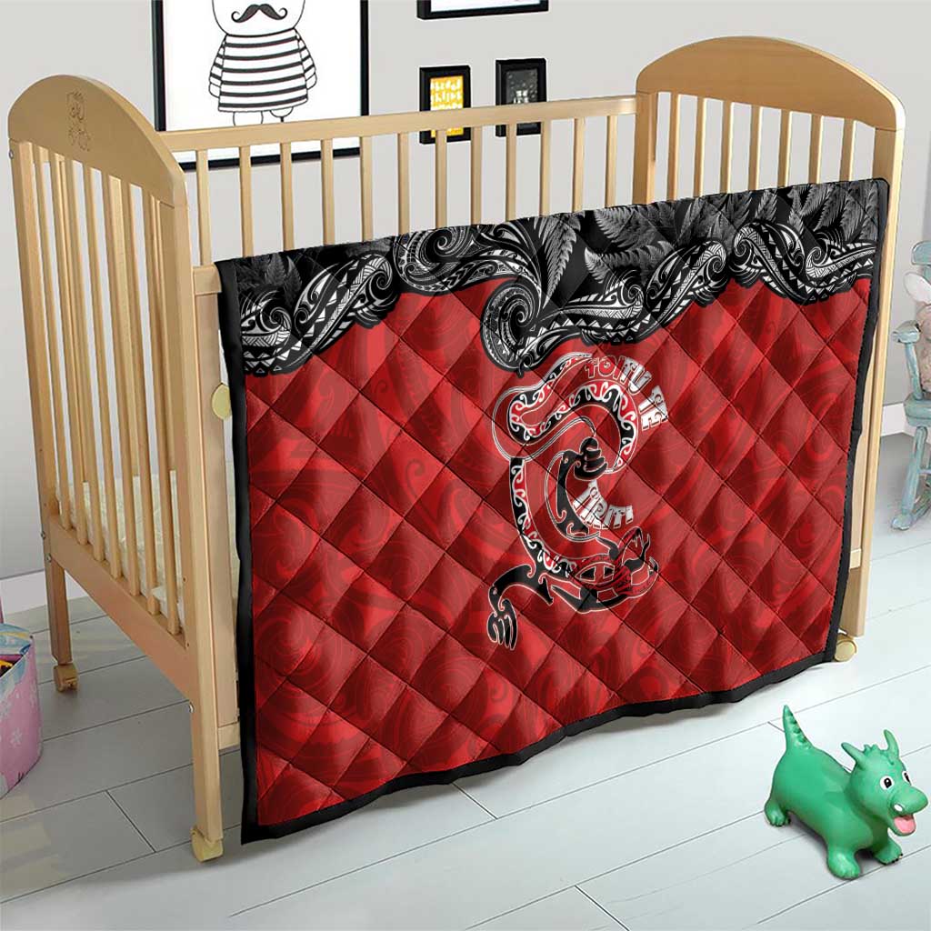 Aotearoa Toitu Te Tiriti Quilt Taniwha Tribal Motifs