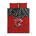 Aotearoa Toitu Te Tiriti Quilt Bed Set Taniwha Tribal Motifs