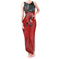 Personalised Aotearoa Toitu Te Tiriti Tank Maxi Dress Taniwha Tribal Motifs