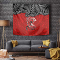 Aotearoa Toitu Te Tiriti Tapestry Taniwha Tribal Motifs