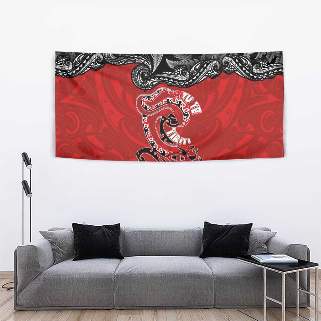 Aotearoa Toitu Te Tiriti Tapestry Taniwha Tribal Motifs