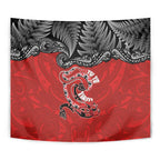 Aotearoa Toitu Te Tiriti Tapestry Taniwha Tribal Motifs