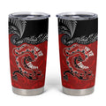 Aotearoa Toitu Te Tiriti Tumbler Cup Taniwha Tribal Motifs