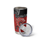 Aotearoa Toitu Te Tiriti Tumbler Cup Taniwha Tribal Motifs