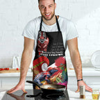Aotearoa Toitu Te Tiriti Apron Waitangi-Honour The Treaty NZ Tuatara and Plants