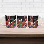 Aotearoa Toitu Te Tiriti Ceramic Mug Waitangi-Honour The Treaty NZ Tuatara and Plants