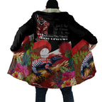 Aotearoa Toitu Te Tiriti Cloak Waitangi-Honour The Treaty NZ Tuatara and Plants