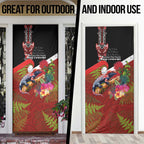 Aotearoa Toitu Te Tiriti Door Cover Waitangi-Honour The Treaty NZ Tuatara and Plants