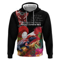 Aotearoa Toitu Te Tiriti Hoodie Waitangi-Honour The Treaty NZ Tuatara and Plants