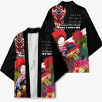 Aotearoa Toitu Te Tiriti Kimono Waitangi-Honour The Treaty NZ Tuatara and Plants
