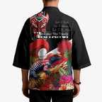 Aotearoa Toitu Te Tiriti Kimono Waitangi-Honour The Treaty NZ Tuatara and Plants