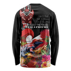 Aotearoa Toitu Te Tiriti Long Sleeve Shirt Waitangi-Honour The Treaty NZ Tuatara and Plants