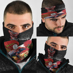Aotearoa Toitu Te Tiriti Neck Gaiter Waitangi-Honour The Treaty NZ Tuatara and Plants