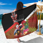Aotearoa Toitu Te Tiriti Sarong Waitangi-Honour The Treaty NZ Tuatara and Plants