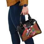 Aotearoa Toitu Te Tiriti Shoulder Handbag Waitangi-Honour The Treaty NZ Tuatara and Plants