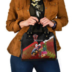 Aotearoa Toitu Te Tiriti Shoulder Handbag Waitangi-Honour The Treaty NZ Tuatara and Plants